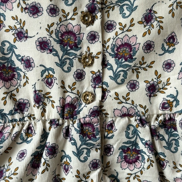 Joie Floral Kids Dress with Lace Trim, size 12 mo NWT - Picture 5 of 6